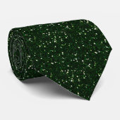 MIXMATCH DARK EMERALD GREEN WHITE GLITTER BACKGROU STROPDAS (Opgerold)