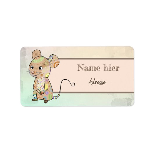Mixmaus Etiket (Voorkant)