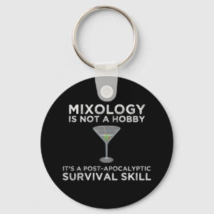 Mixologie is een overlevingsvermogen na apocalypti sleutelhanger