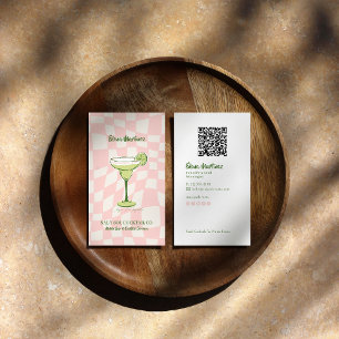 Mixologist branding Cocktail-geïnspireerde mobie Visitekaartje