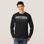 Mixology Marvels Unleashed: Bartender - Because Su T-shirt (Voorkant volledig)