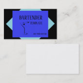 Mixoloog bartender visitekaartjes (Voorkant / Achterkant)
