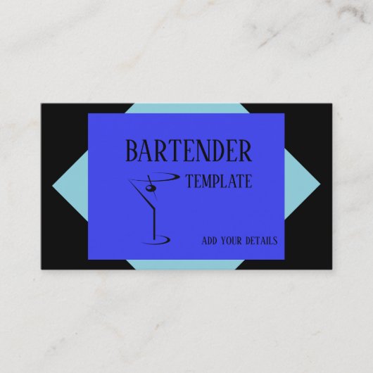 Mixoloog bartender visitekaartjes (Voorkant)