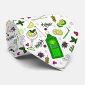 Mixoloog Martini Cocktails Gin Tonic Drink Stropdas (Opgerold)