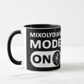 Mixolydiaanse muziekmodus aan - Mok (Links)