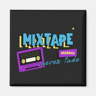 Mixtape-herinneringen Retro-cassette nostalgie Magneet