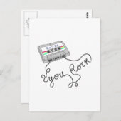 Mixtape - jij steen briefkaart (Voorkant / Achterkant)