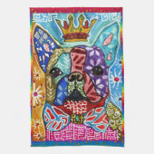 Mixte Media Boston Terrier Dog Serviette de cuisin (Vertical)