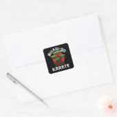 Miyagi-Do Karate Bonsai Tree Gift Vierkante Sticker (Envelop)