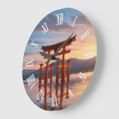 Miyajima Floating Torii Itsukushima Shrine Travel Grote Klok (Hoek)