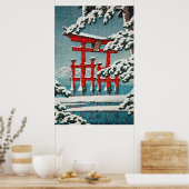 Miyajima in Snow Hasui Kawase Poster Imprimer (Cuisine)