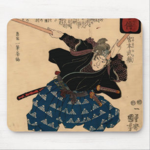 Miyamoto Musashi door Kuniyoshi Utagawa Muismat