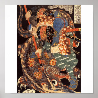 Miyamoto Musashi Painting c. jaren '1800 Poster