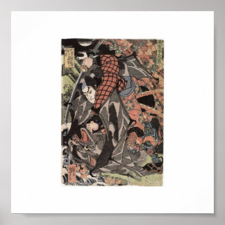 Miyamoto Musashi Painting c. jaren '1800 Poster