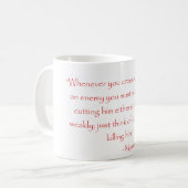 Miyamoto Musashi Quote Koffiemok (Voorkant links)