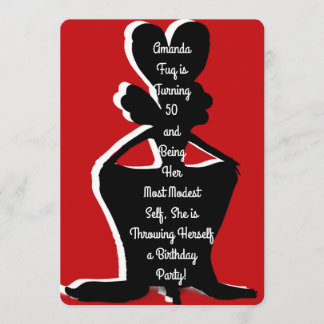 Miz Modesty Drag Queen Invitation d'anniversaire