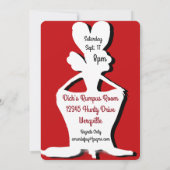 Miz Modesty Drag Queen verjaardagsuitnodiging Kaart (Achterkant)