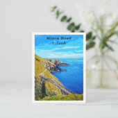 Mizen Head Cork Ireland Retro Style Briefkaart (Staand voorkant)