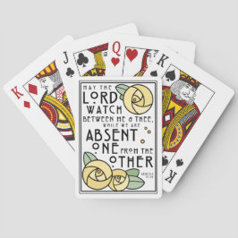 Mizpah | Art Nouveau Yellow Rose Pokerkaarten