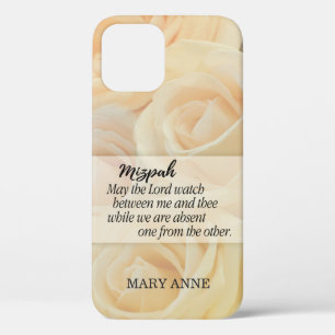 Mizpah Gele roos gepersonaliseerd iPhone 12 Hoesje