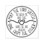 Mizpah | Moderne Touw Hartstempel Zelfinktende Stempel (Design)