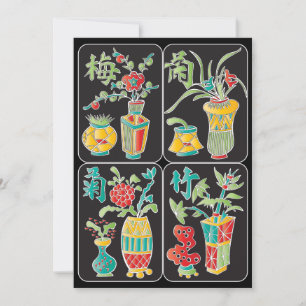 MJ Bloemen/Seizoenen Vlakke Kaart