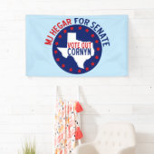 MJ Hegar voor Senaat Spandoek (Insitu)