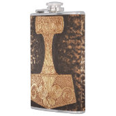 Mjolnir, thor's hammer heupfles (Links)