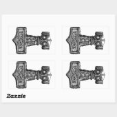 Mjolnir: Thor's Hammer Rechthoekige Sticker (Vel)