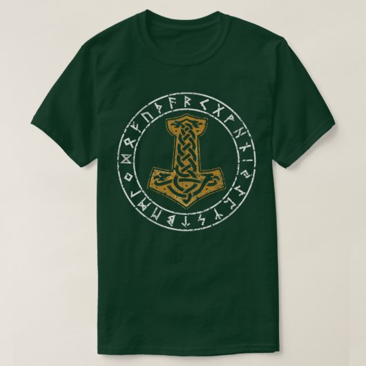 Mjolnir Thorx27s Hammer Hammer van Thor T-shirt (Design voorkant)