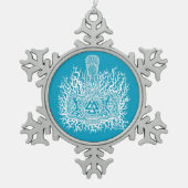 Mjolnir - Valknut Ornament (Voorkant)