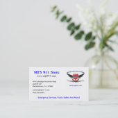 MJ'S 911-Visitekaartje Visitekaartje (Staand voorkant)