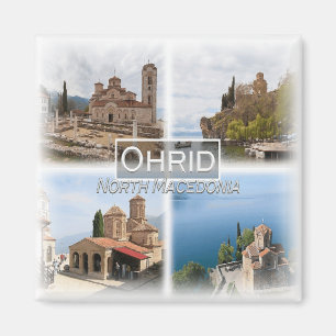 MK0012 Europa, Noord-Macedonië, Ohrid, koelkast Magneet