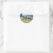 MkIX Spitfire in rust Ronde Sticker (Tas)