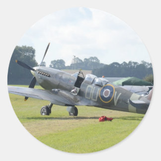 MkIX Spitfire in rust Ronde Sticker