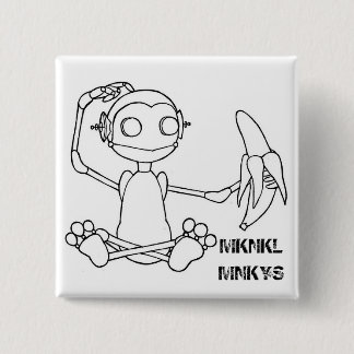 MKNKL MNKYS-pin Vierkante Button 5,1 Cm