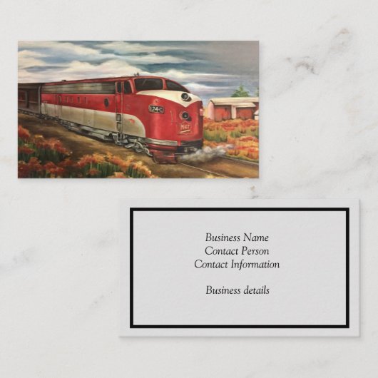 MKT-trein Visitekaartje (Voorkant / Achterkant)