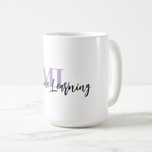 ML White Mug – For Machine Learning Lovers 💜☕ Koffiemok (Voorkant rechts)