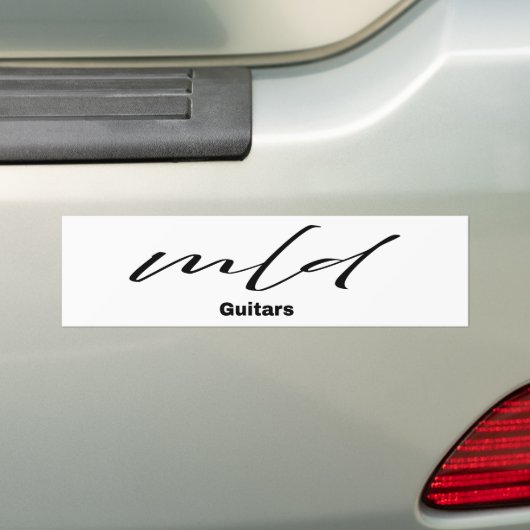 MLD Guitars Bumper Sticker (Op auto)