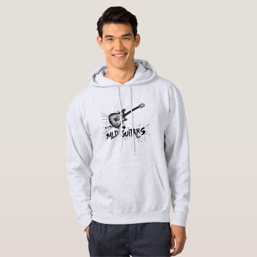 MLD Guitars- Mens Hoodie pullover (Devant entier)