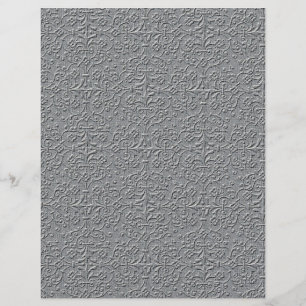 MLE METALIC SILVER GRAY DECORATIVE EMBOSSING P FLYER