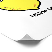 Mlem-on Funny Lemon Fruit Pun Poster (Hoek)