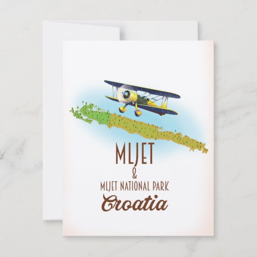 Mljet National Park Kroatië kaart (Voorkant)