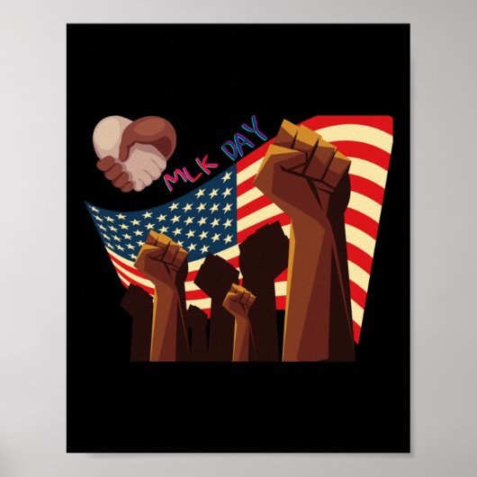 MLK Day Sticker Poster (Voorkant)