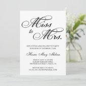 Mlle à Mme Bachelorette Invitation (Debout devant)