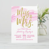 Mlle à Mme Bridal Shower Invitation (Debout devant)