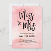 Mlle à Mme Bridal Shower Invitation (Devant)