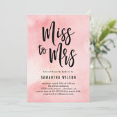 Mlle à Mme Bridal Shower Invitation (Debout devant)