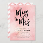 Mlle à Mme Bridal Shower Invitation (Devant / Derrière)