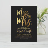 Mlle à Mme Bridal Shower Invitation (Debout devant)